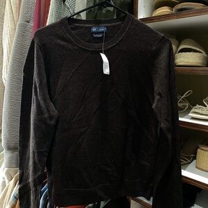 GAP Men's Dark Brown Crewneck Sweater